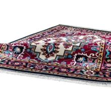 فرش ماشینی سهند کد B045.5J طرح هریس زمینه کرم کالیته بختیاری