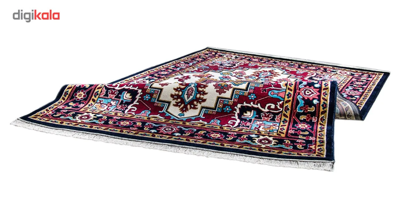 فرش ماشینی سهند کد B045.5J طرح هریس زمینه کرم کالیته بختیاری