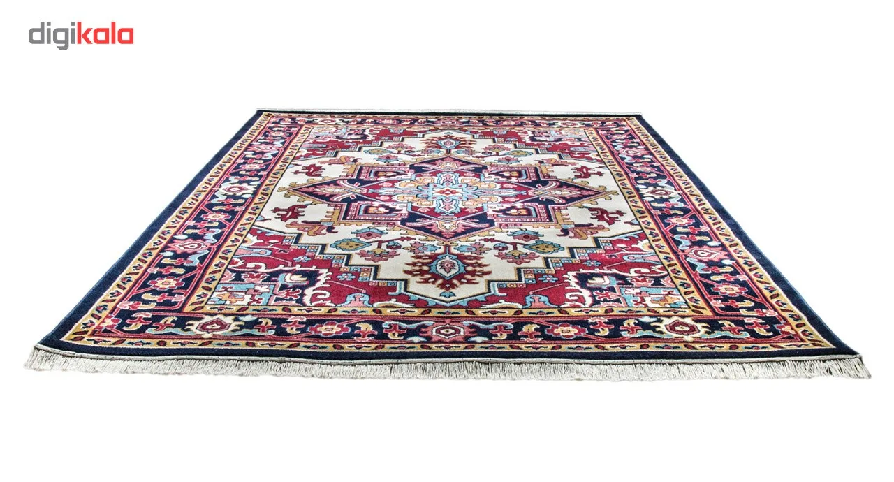 فرش ماشینی سهند کد B045.5J طرح هریس زمینه کرم کالیته بختیاری