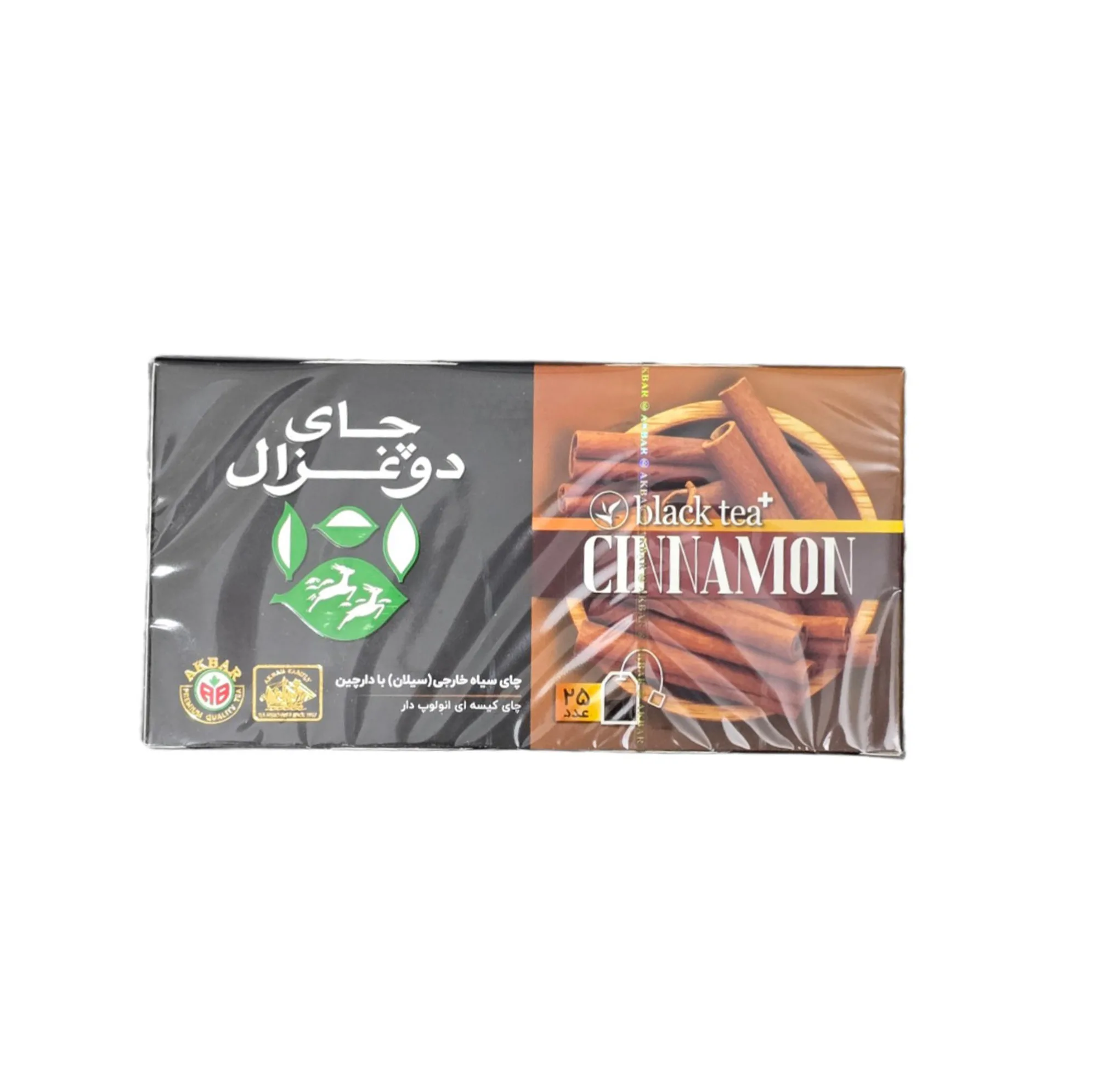 چای کیسه ای دوغزال باطعم دارچین - بسته 50 عددی
