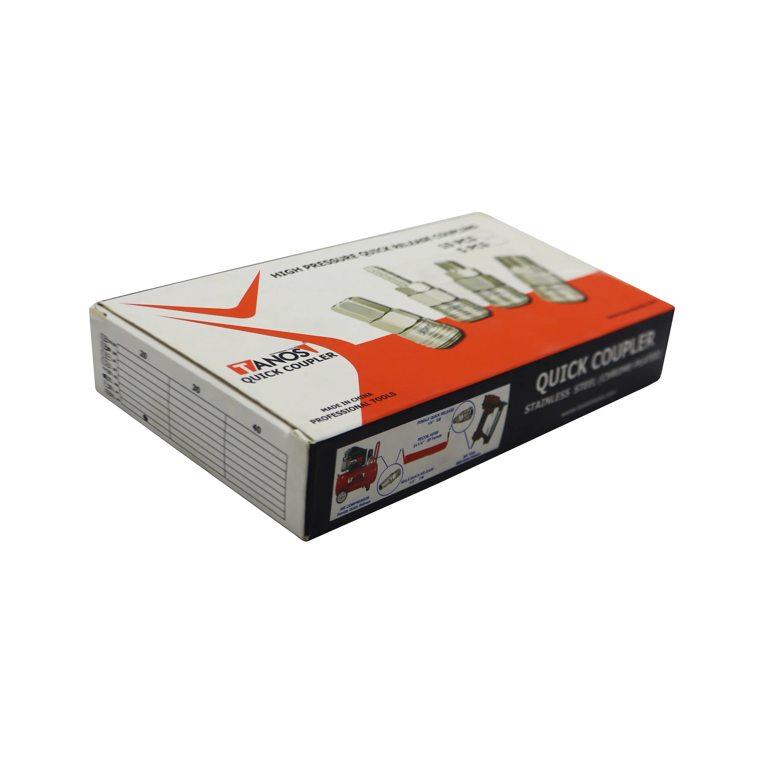 کوپلینگ تانوس مدل مهره ای کد YP-20PP-1/4 مجموعه 10 عددی