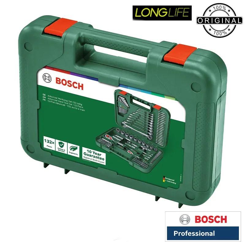 آچار و بکس بوش مدل فوق حرفه ای کد 1600A02Z9B مجموعه 132 عددی