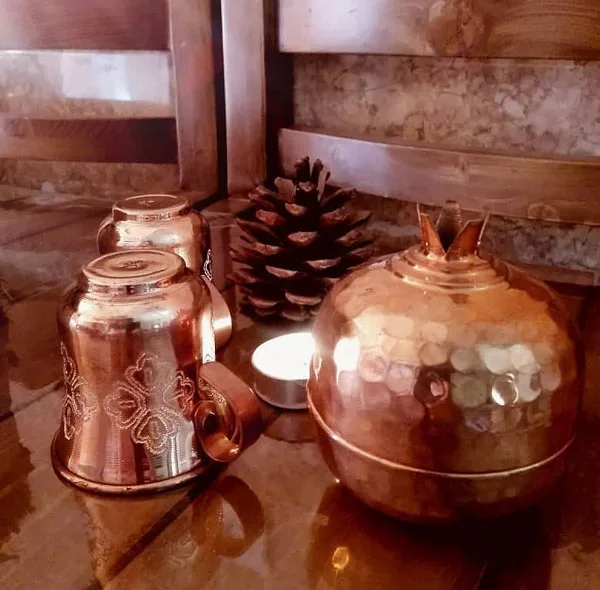 قندان مسی طرح انار کد ZH05.2