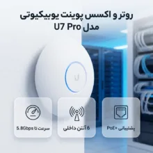 اکسس پوینت بی سیم یوبیکیوتی مدل UniFi U7 Pro