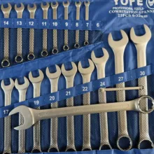 آچار یکسر تخت و یکسر رینگی یوفی مدل 301465 مجموعه 21 عددی