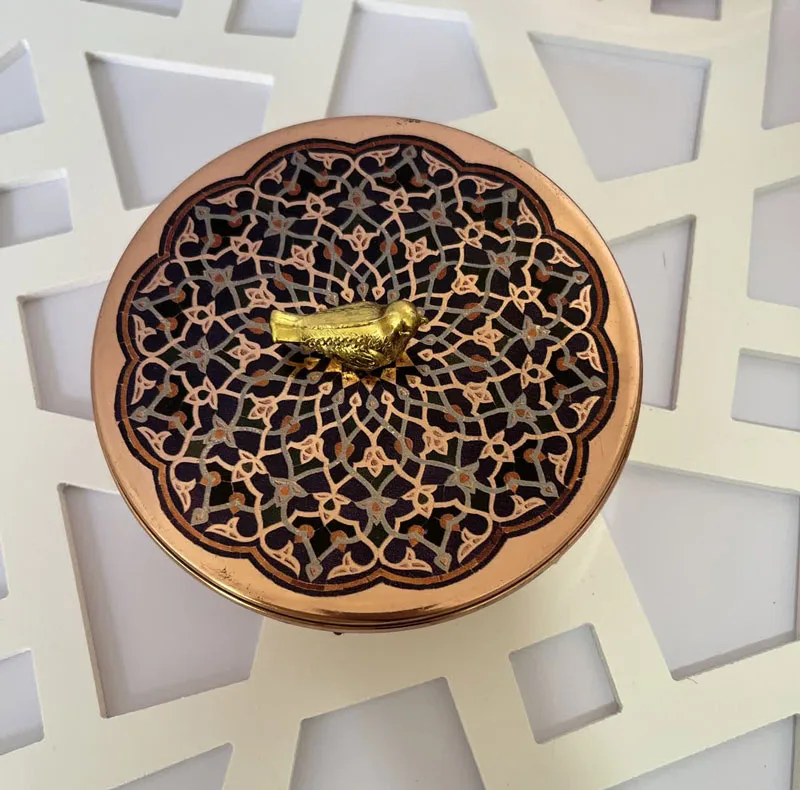 شکلات خوری مسی طرح سنتی کد ZH356.8