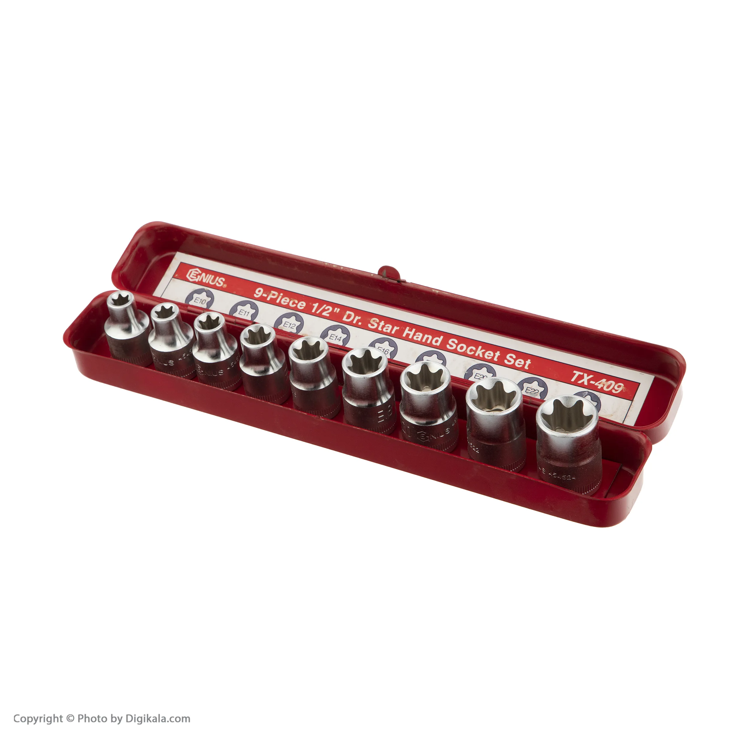 سری بکس E جنیوس تولز مدل tx-409 کد 34 مجموعه 9 عددی
