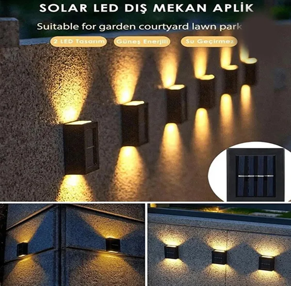 چراغ خورشیدی سولونیکس مدل 4LED-Solar-Wall Lamp