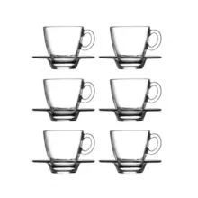 ست فنجان و نعلبکی پاشاباغچه مدلAqua کد 95756 -بسته 6 عددی