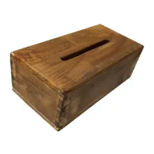 جعبه دستمال کاغذی مدل چوب روسی کد 01
