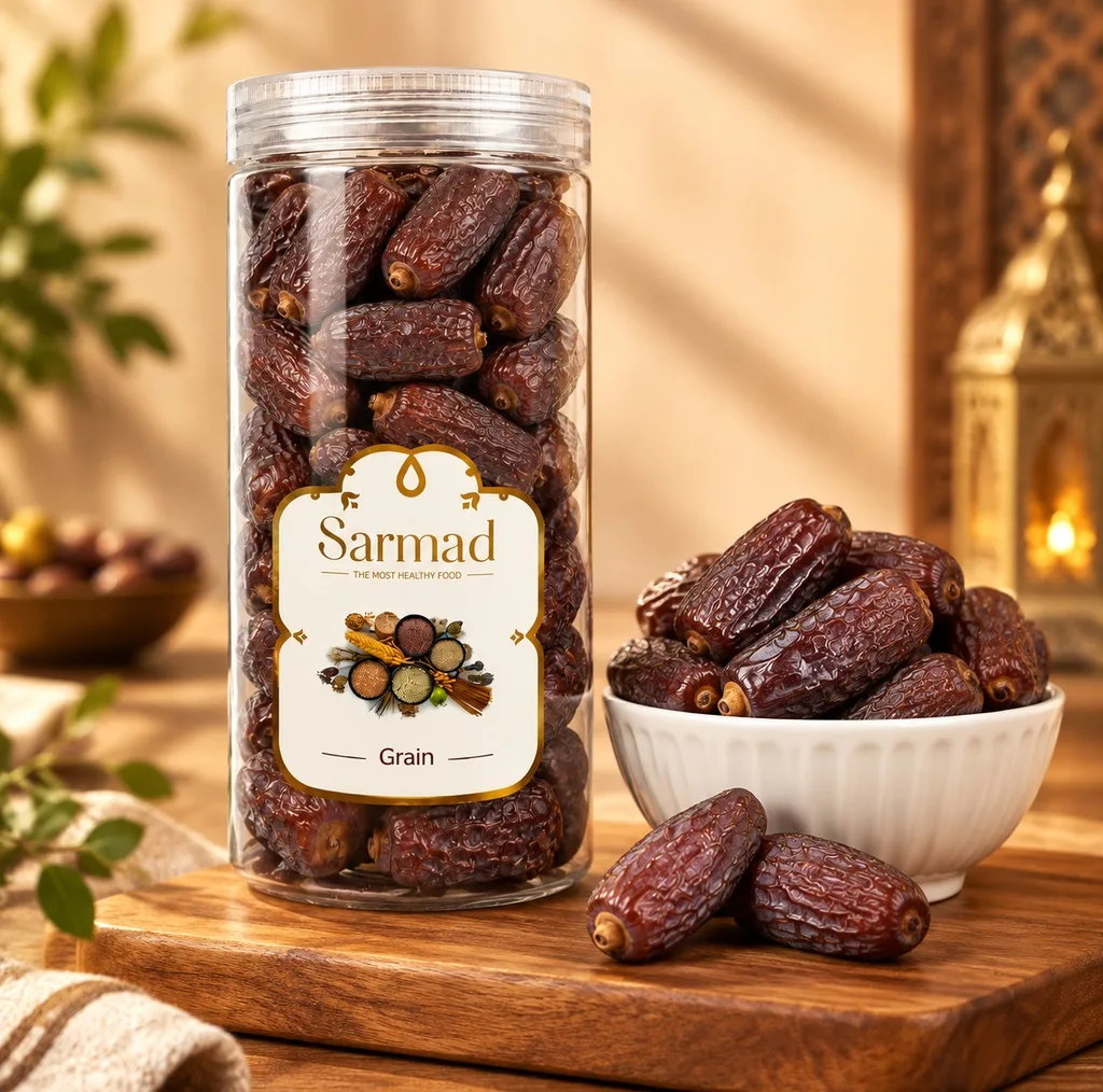 خرما خشک پیارم سرمد - 400 گرم بسته 2 عددی