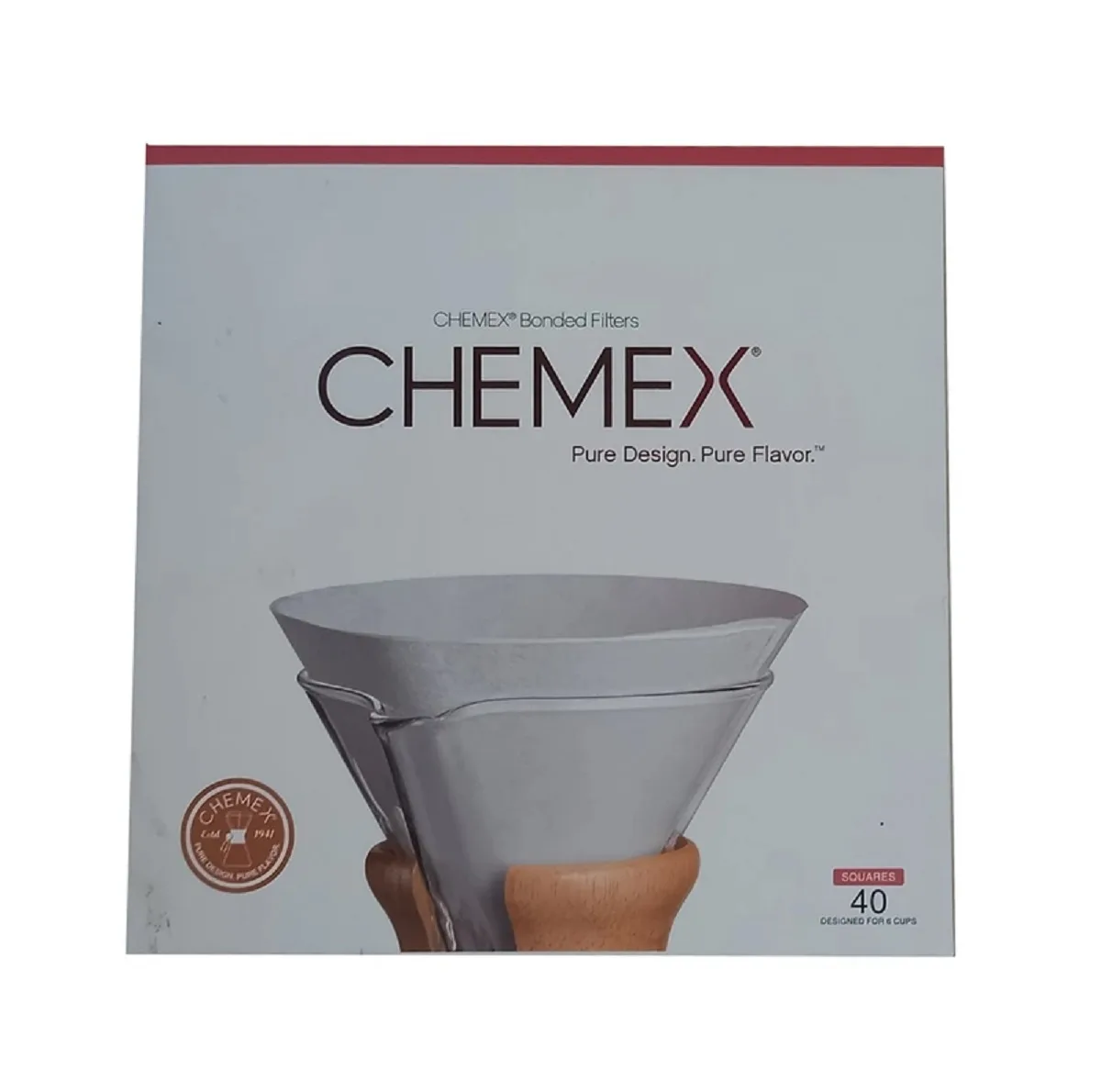 فیلتر قهوه ساز مدل کمکس 6CUP  بسته 40 عددی