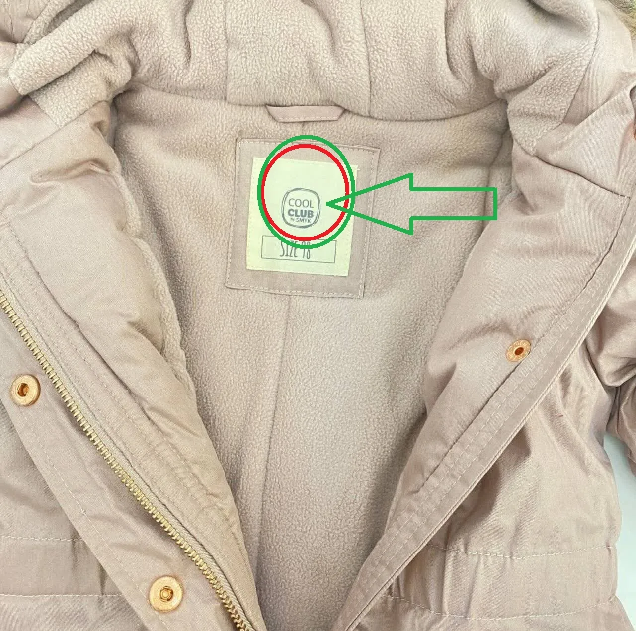 کاپشن دخترانه کول کلاب مدل b02852