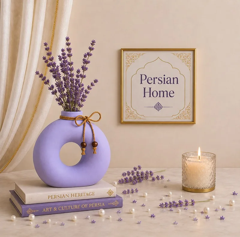 گلدان دکوری مدل دونات کد 01