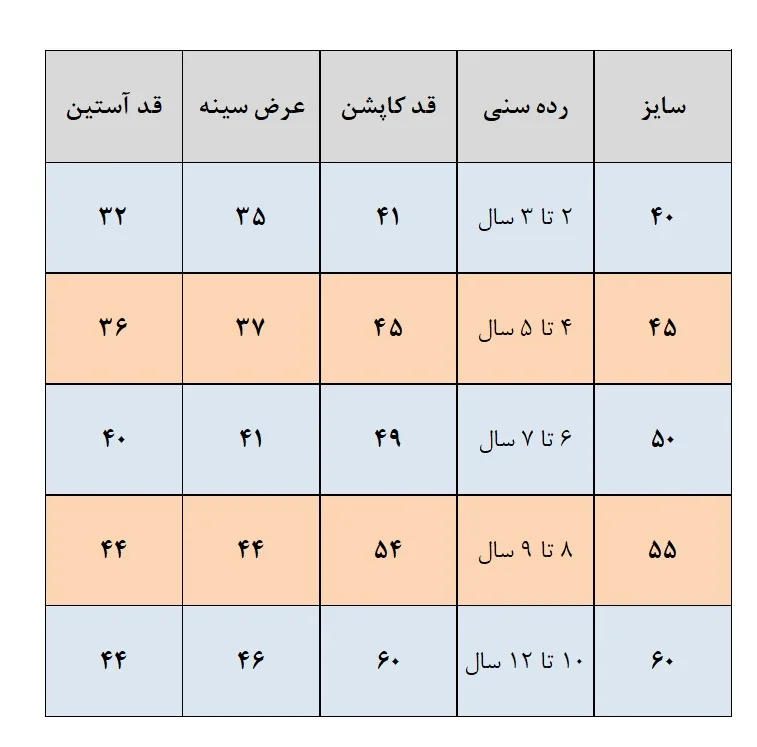 کاپشن دخترانه طرح حیوانات جنگل
