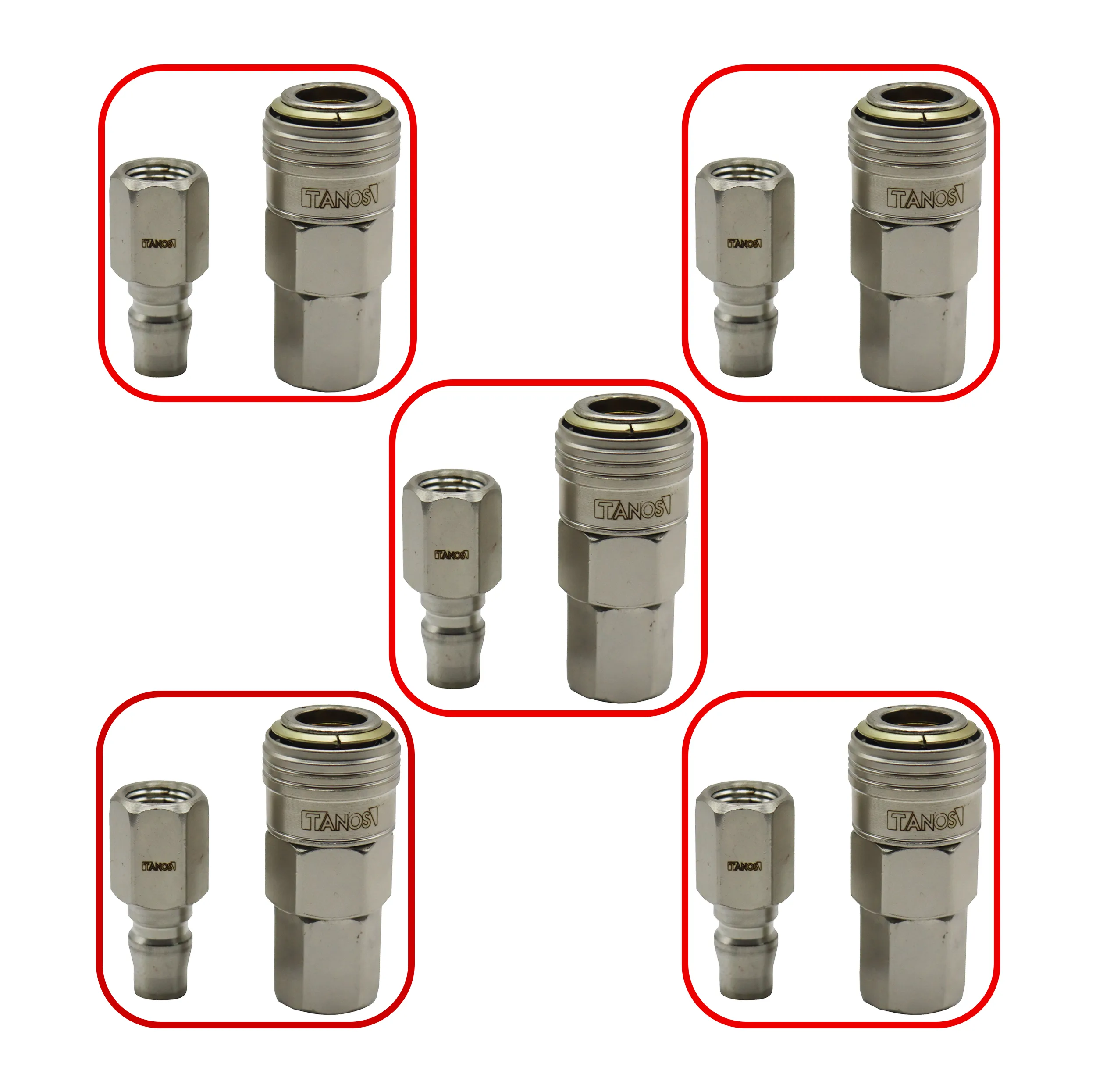 کوپلینگ تانوس مدل YP-20SF-PF-1/4 مجموعه 5 عددی