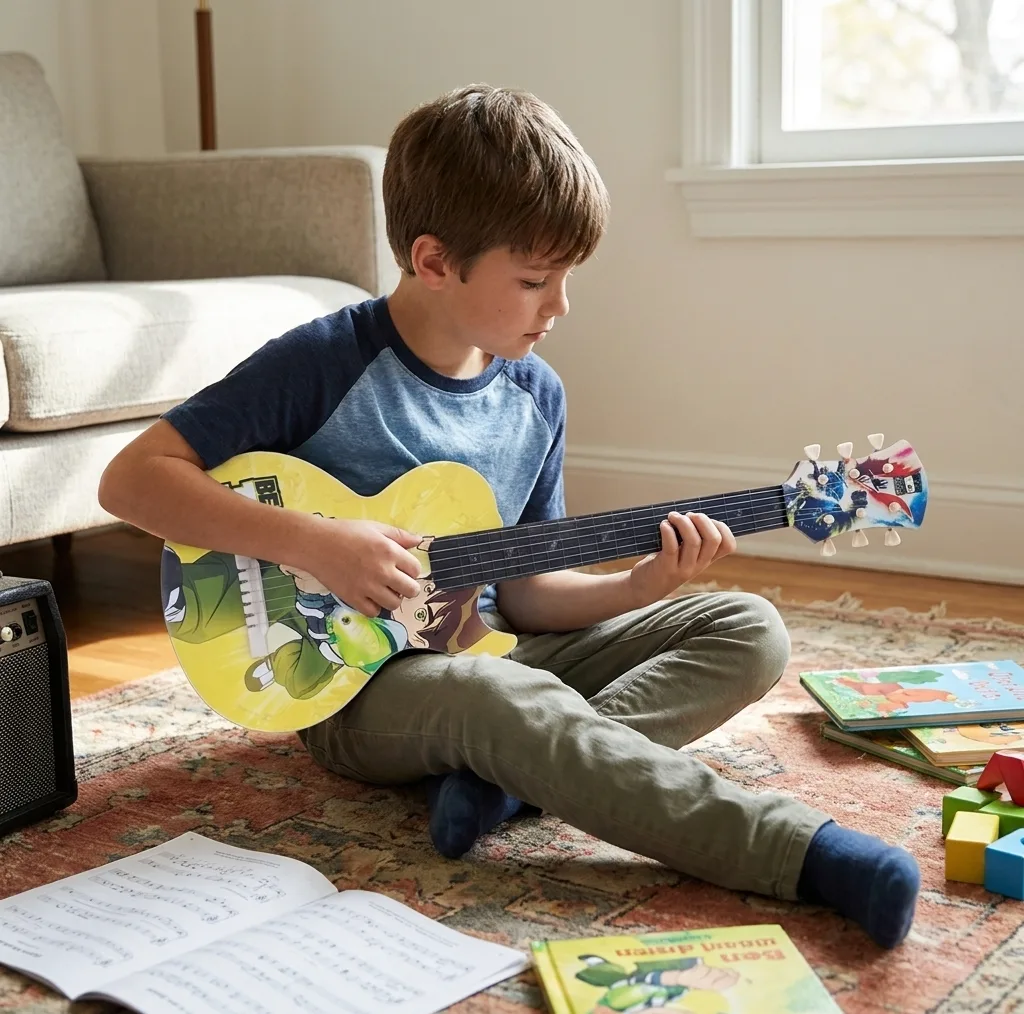 بازی آموزشی گیتار طرح Ben 10 مدل 75 CM
