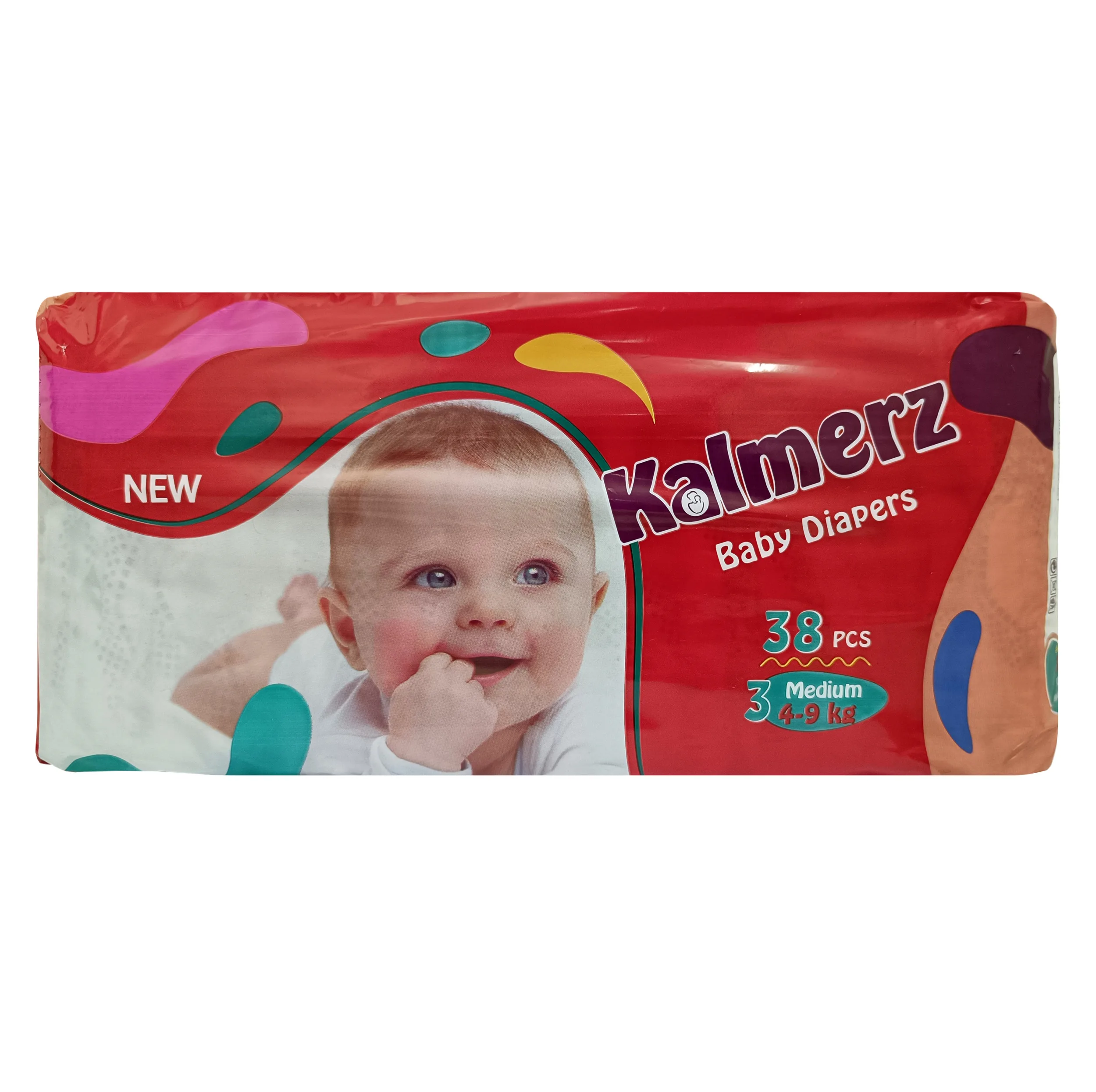 پوشک بچه کالمرز کد KK005 سایز 3 بسته 38 عددی