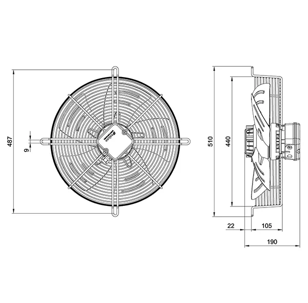 فن دمنده مدل VIK-40A4S2-H