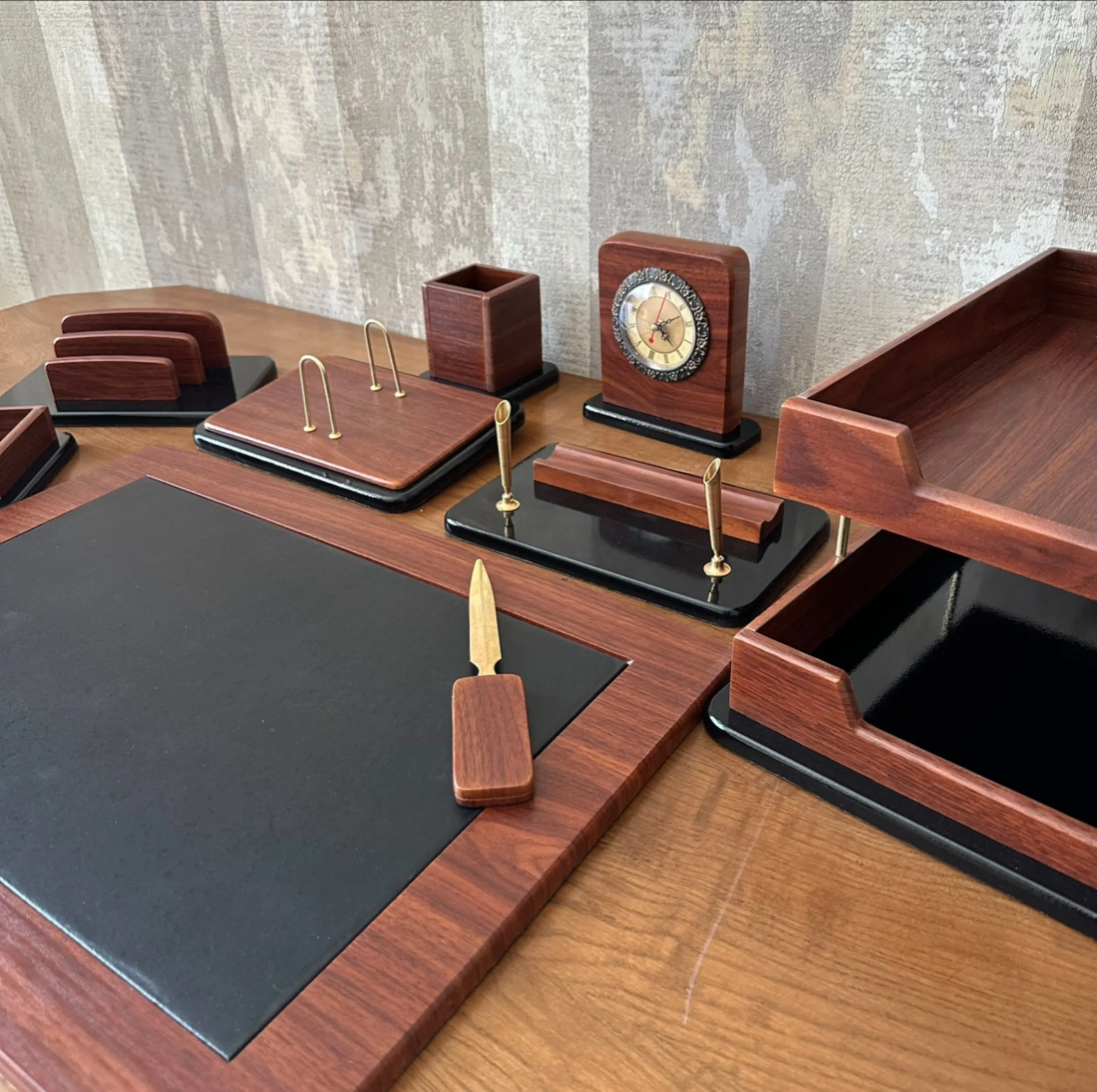 ست لوازم اداری رومیزی مدل 415-office مجموعه 15 عددی