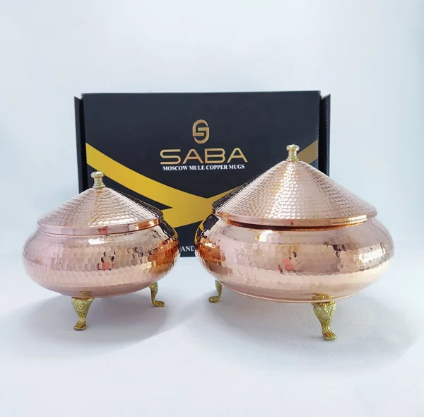 شکلات خوری مسی کد HS63 مجموعه 2 عددی