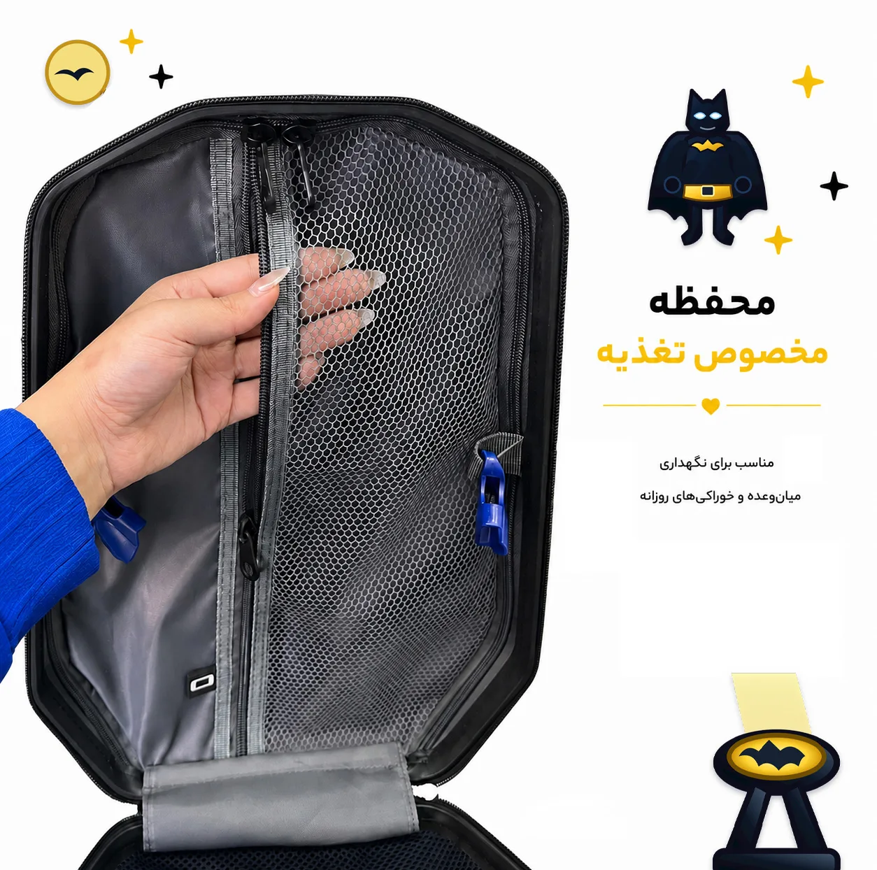 کوله پشتی مدرسه مارینوکس مارول مدل Batman