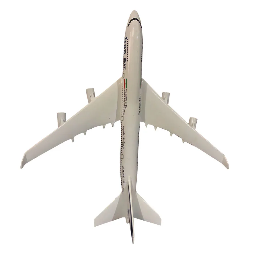 ماکت هواپیما مدل مسافربری بوئینگ 747 طرح Iran Air