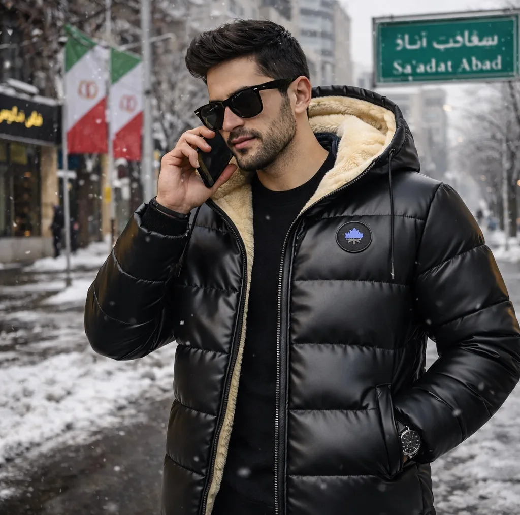 کاپشن مردانه سارزی مدل pof_charm_sade