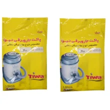 پاکت جاروبرقی تیوا مدل 002  دو بسته 6 عددی مناسب برای جاروبرقی سطلی