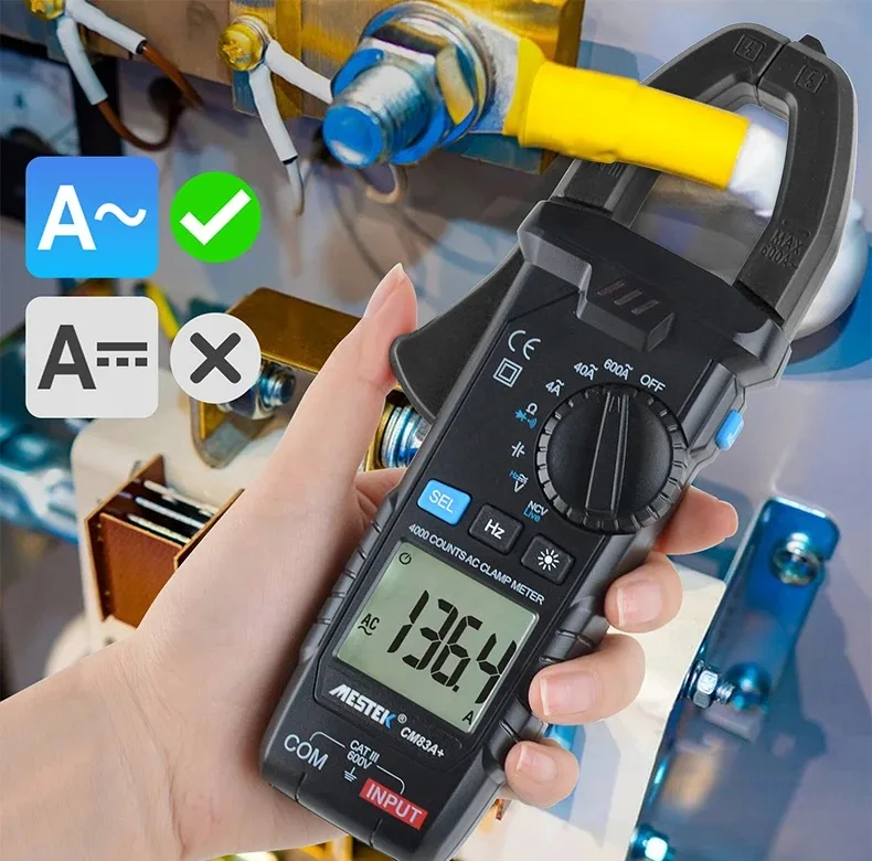 مولتی متر کلمپی دیجیتال مستک مدل CM83A PLUS