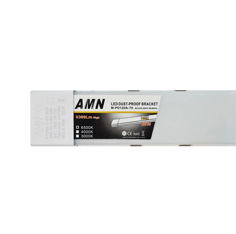 مهتابی ال ای دی 80 وات ای ام ان مدل براکت کد m-pd120a بسته 2 عددی