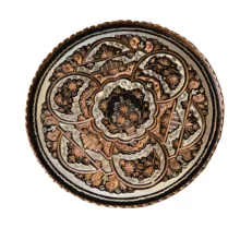 سینی میناکاری مدل لب کنگره ای کد 0193