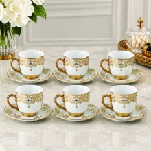 سرویس چایخوری  12 پارچه 6 نفره مدل چینی وفادار