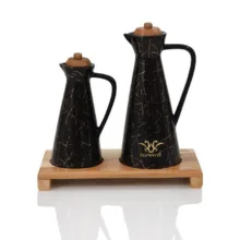 روغن ریز و آبلیمو خوری سرمه مدل ماربل بسته 2 عددی