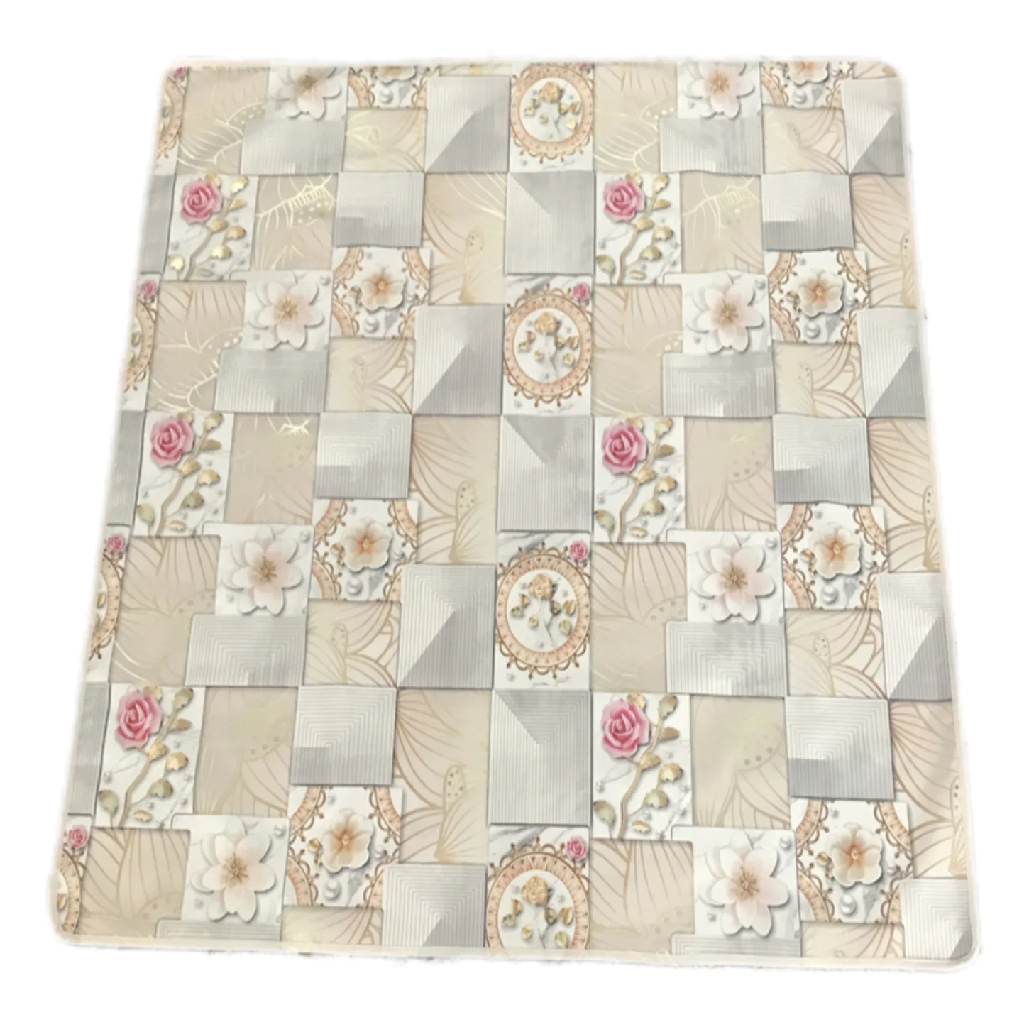 سفره 14 نفره مدل لوتوس طرح پشت نخی سایز 350×100 سانتی متر کد 08