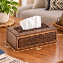 جای دستمال کاغذی مدل گل نقش SJ28017