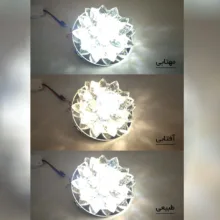 لوستر سقفی  زد اف ار مدل کریستالی سه حالته