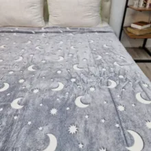 پتو مسافرتی مدل شب نما آسمان سایز 185x145 سانتی متر