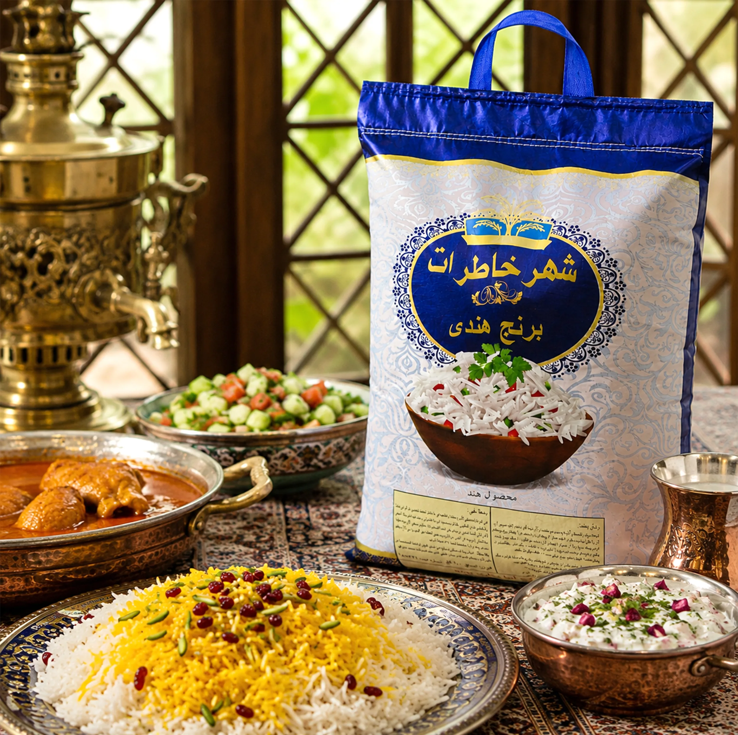 برنج دانه بلند سفید هندی شهر خاطرات - 10 کیلوگرم