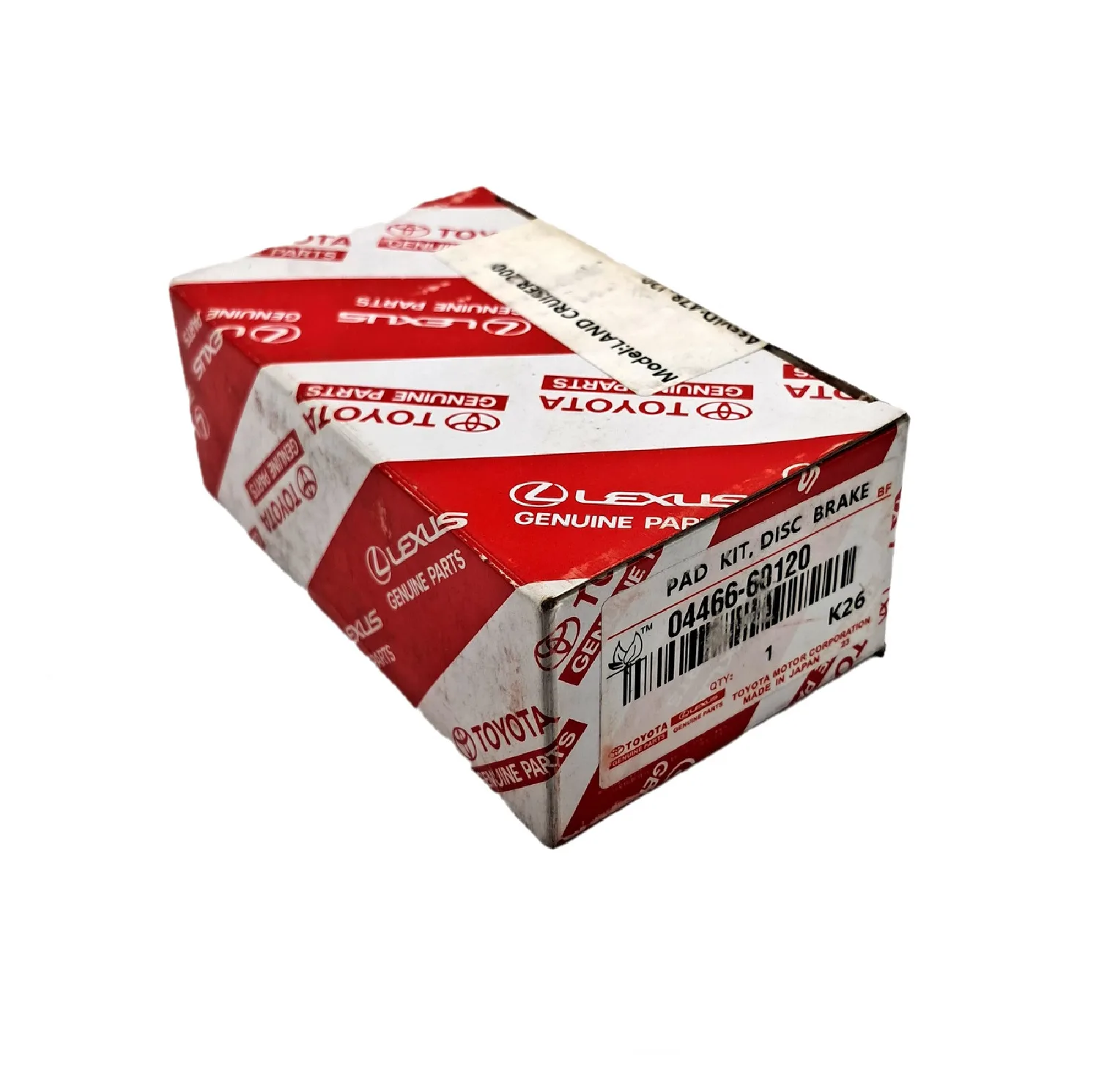 لنت ترمز عقب خودرو تویوتا جنیون پارتس مدل 60120-04466 دو جفت مناسب برای تویوتا لندکروزر