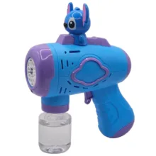 حباب ساز ناب سل مدل تفنگی چراغدار طرح استیج بامزه 8 حفره کد 8BUBBLE SPOUTS LOTS OF BUBBLES