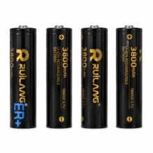 باتری لیتیومی قابل شارژ 18650 روی لانگ مدل +ER بسته 4 عددی
