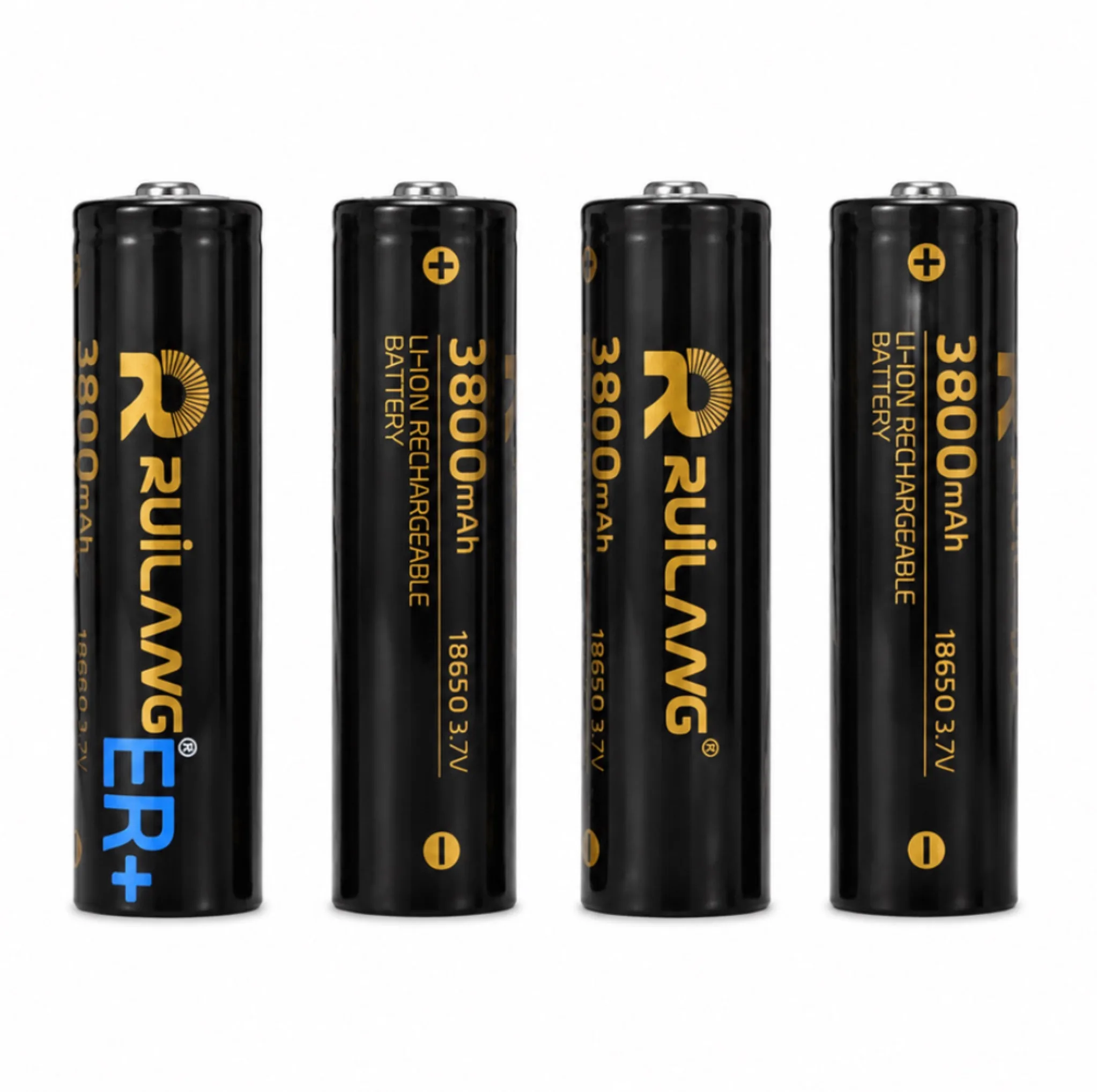 باتری لیتیومی قابل شارژ 18650 روی لانگ مدل +ER بسته 4 عددی