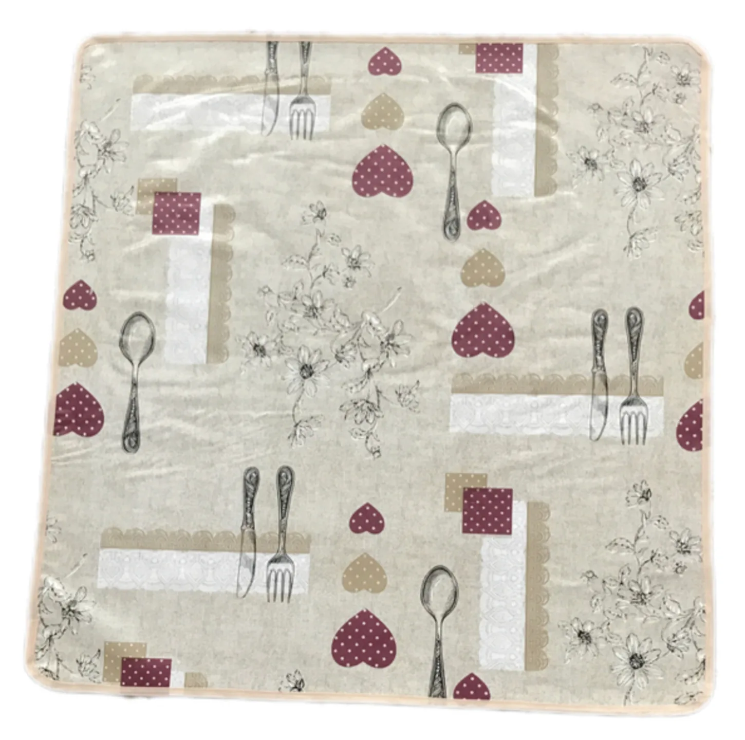 سفره 6 نفره مدل ماژستیک طرح 2 رو کد 04 سایز 140×100 سانتی متر