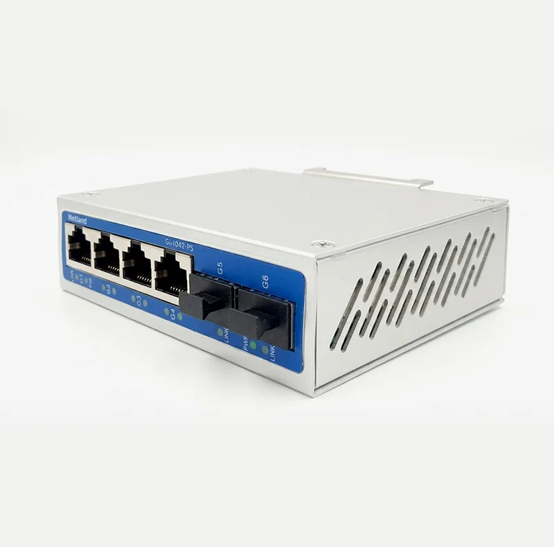 سوییچ صنعتی POE 4 پورت نتلند مدل GI-402-PS