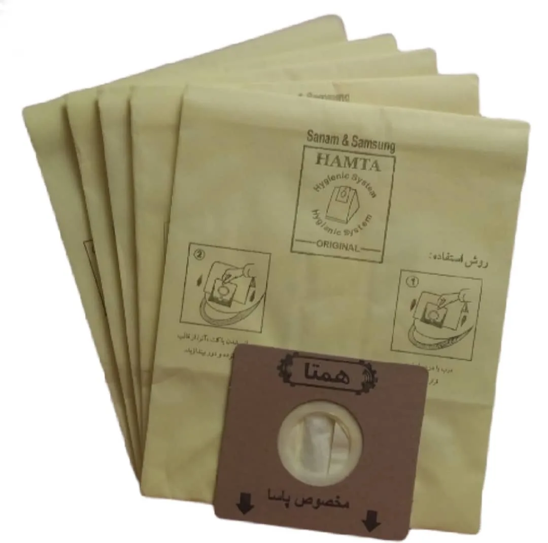 پاکت جاروبرقی همتا کد H-PA 159 مناسب برای جاروبرقی پاسا بسته پنج عددی