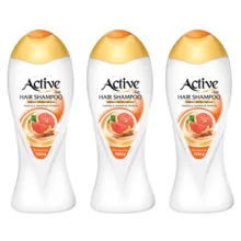 شامپو مو اکتیو مدل Orange Extract حجم 400 میلی لیتر بسته 3 عددی