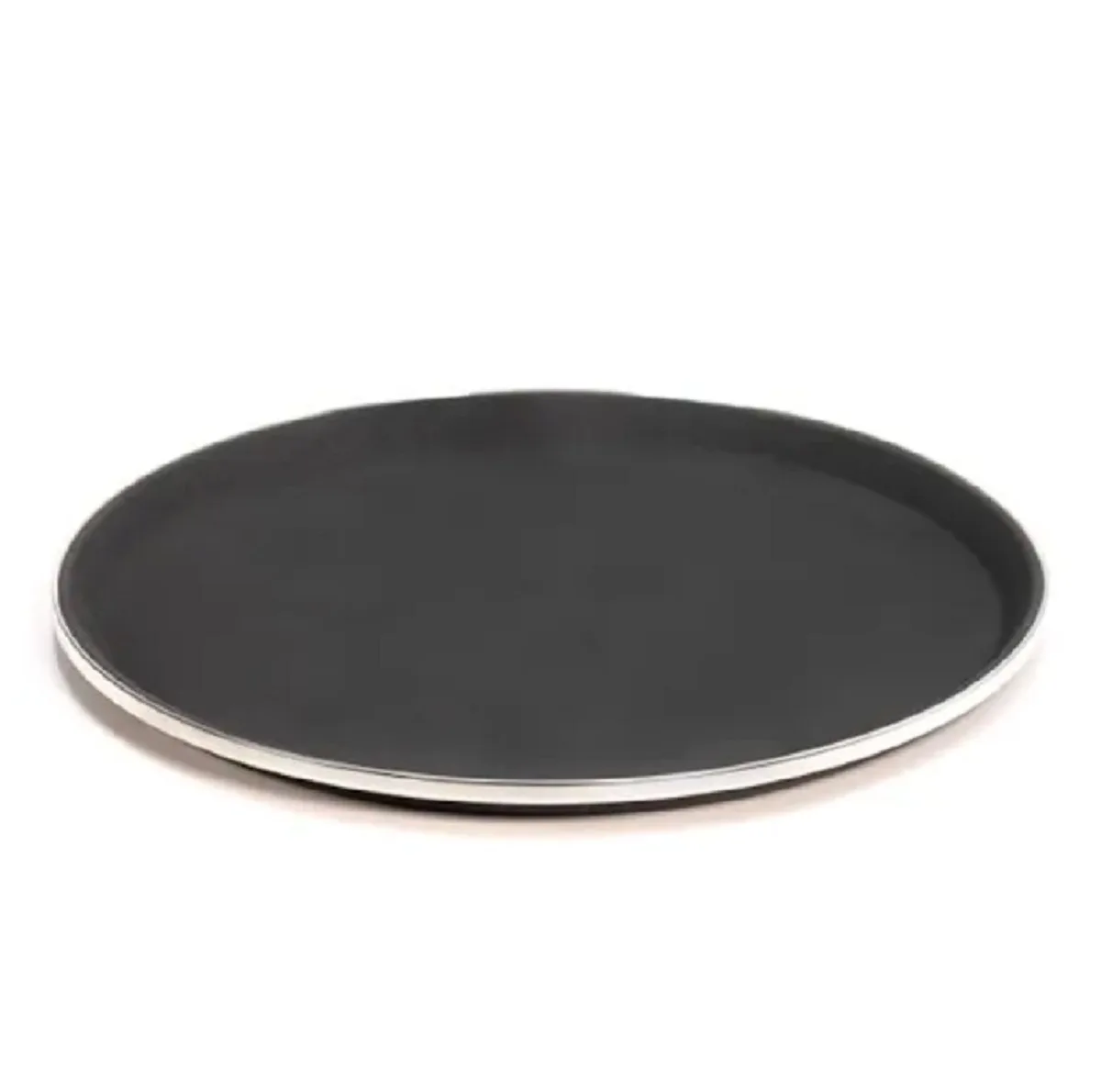 سینی بدون دسته طرح استپ دار لبه استیل  سایز 35*35 سانتی متر