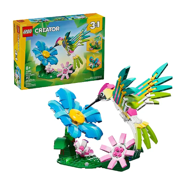 لگو 312 تکه سری کریتور مدل Wild Animals Colorful Hummingbird 31384