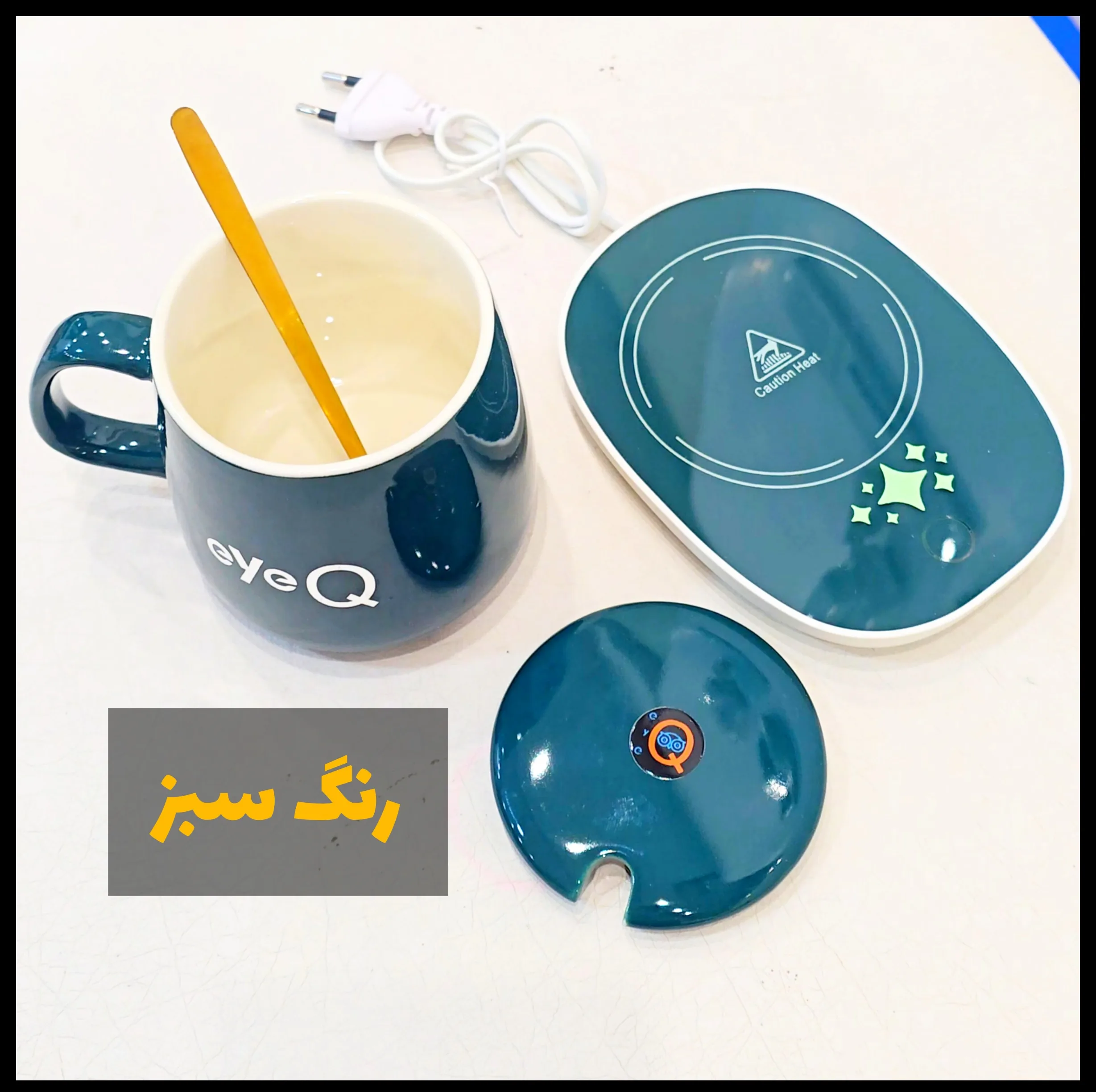 ماگ آی کیو طرح Lucky eyeQ مدل Smart Rose کد Ai-V26 به همراه گرم کن